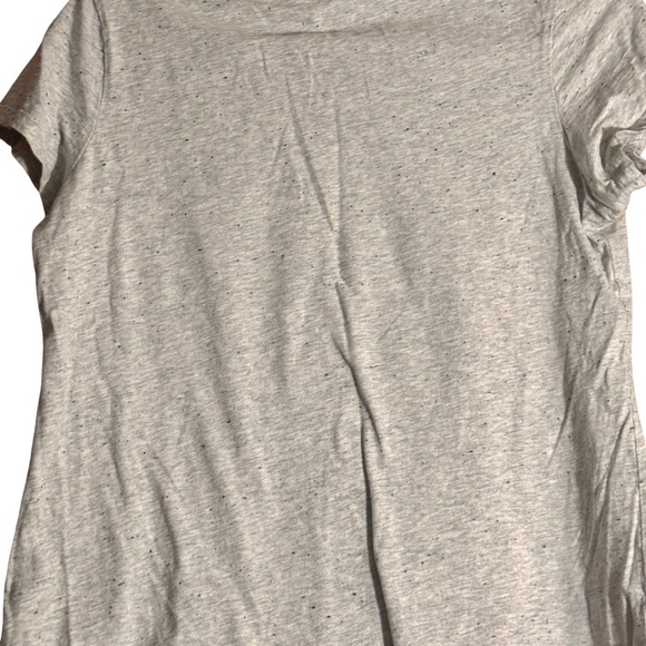 C&C California Light Gray Speckled V-Neck Tee - Picture 3 of 3